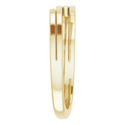 14K Yellow Geometric Ring-