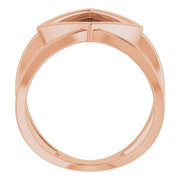 14K Rose Freeform Ring-