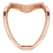 14K Rose Freeform Ring-
