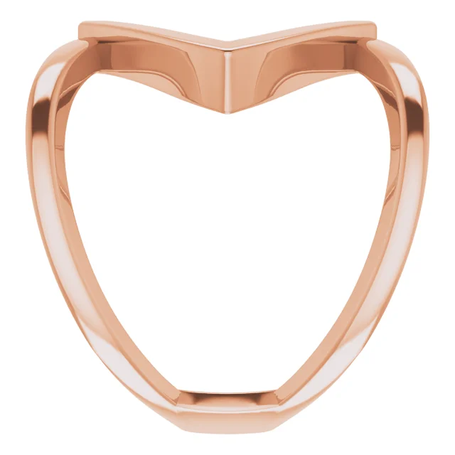 14K Rose Freeform Ring-