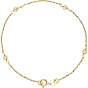 14K Yellow Youth Station 6" Bracelet-