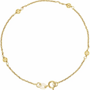 14K Yellow Youth Station 6" Bracelet-