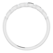 14K White .06 CTW Diamond Stackable Ring-