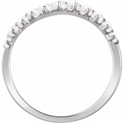 14K White Freshwater Cultured Pearl Ring-7.00 (approximate standard size)-