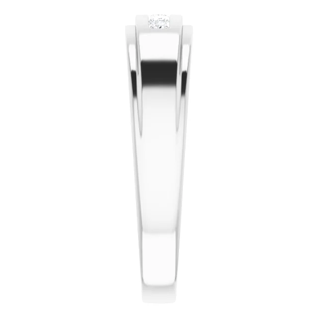14K White 1/4 CTW Diamond 5-Stone Band-