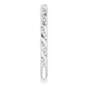 Platinum 1/8 CTW Diamond Pav? Twisted Anniversary Band-