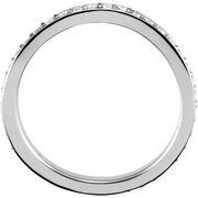 Platinum 1/3 CTW Diamond Stackable Ring Size 7-7.00 (approximate standard size)-