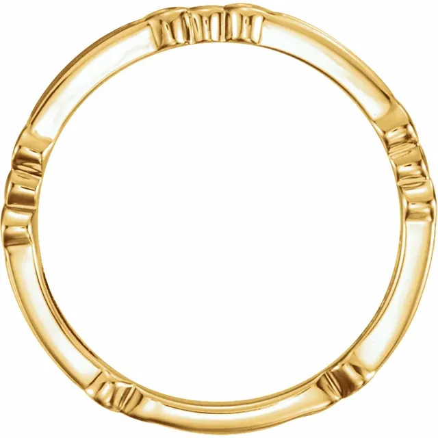 14K Yellow Stackable Ring-7.00 (approximate standard size)-