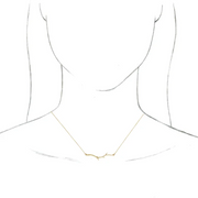 14K Yellow Branch Bar 16-18" Necklace-
