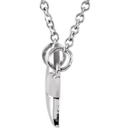 14K Rose Star 18" Necklace-
