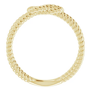 14K Yellow Rope Knot Ring-