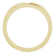 14K Yellow Crown "V" Ring-
