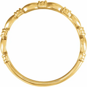 14K Yellow Stackable Ring-