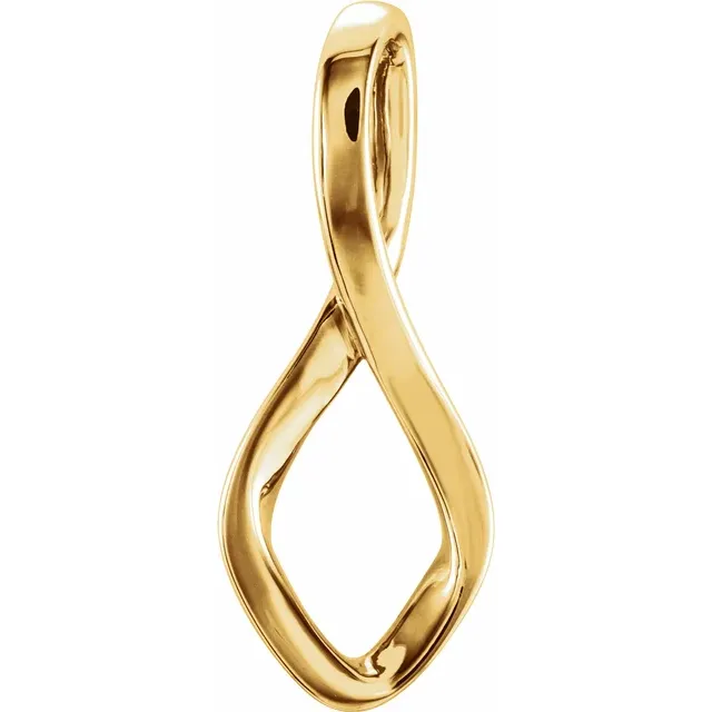 14K Yellow Freeform Pendant-