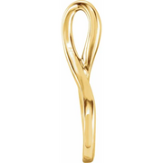 14K Yellow Freeform Pendant-