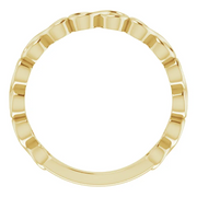14K Yellow Infinity Stackable Ring-