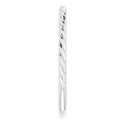 14K White 1.5 mm Twisted Rope Band Size 7-