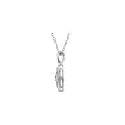 Sterling Silver Blue Sapphire 18" Necklace-