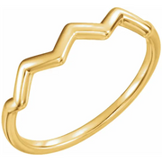 14K Yellow Stackable Ring-