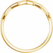 14K Yellow Stackable Ring-