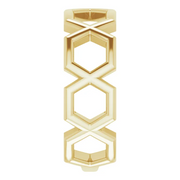 14K Yellow Geometric Ring-