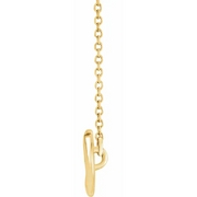 14K Yellow Feather 16-18" Necklace-