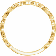 14K Yellow Heart Ring-