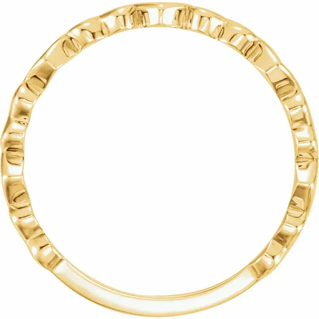 14K Yellow Heart Ring-