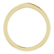 14K Yellow Marquise-Shaped Crown Ring-