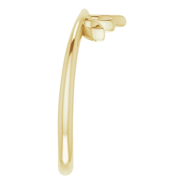 14K Yellow Marquise-Shaped Crown Ring-