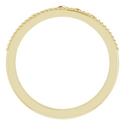 14K Yellow Stackable Crown Ring-