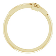 14K Yellow Cross Ring-
