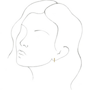 14K Rose Twisted Rope 11 mm Hoop Earrings-