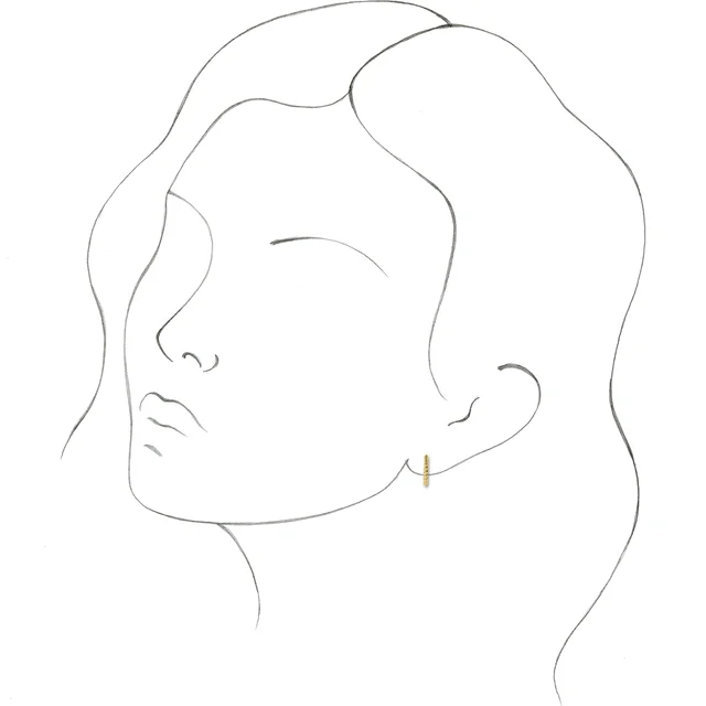 14K Rose Twisted Rope 11 mm Hoop Earrings-