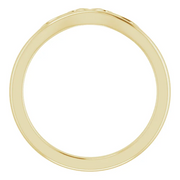 14K Yellow Stackable Crown Ring-