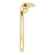 14K Yellow Stackable Crown Ring-