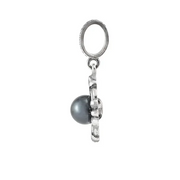 Sterling Silver Solitaire Pendant Mounting for 6 mm Pearl-