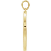 14K Yellow 20.3x18.4 mm Ichthus (Fish) Pendant-