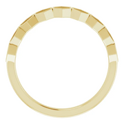 14K Yellow Stackable Geometric Ring-