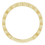 14K Yellow Geometric Stackable Ring-