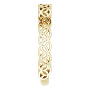 14K Yellow Geometric Stackable Ring-
