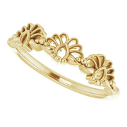 14K Yellow Vintage-Inspired Stackable Ring-