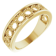 14K Yellow Geometric Stackable Ring-