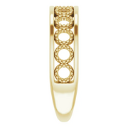 14K Yellow Geometric Stackable Ring-