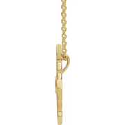 14K Yellow Vintage-Inspired Geometric 16-18" Necklace-