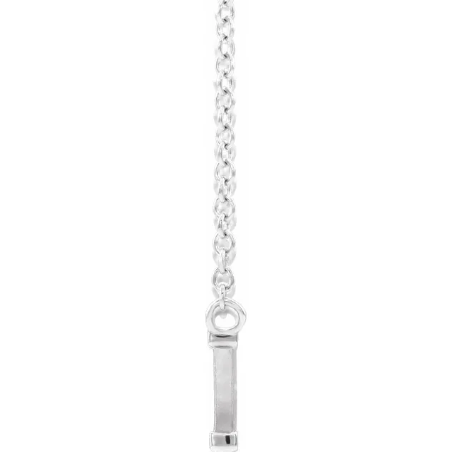 14K White God Is Greater Than the Highs & Lows 18" Necklace-