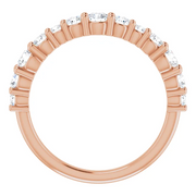 14K Rose 3/4 CTW Diamond Anniversary Band-