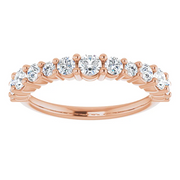 14K Rose 3/4 CTW Diamond Anniversary Band-