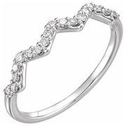 14K Rose 1/5 CTW Diamond Stackable Ring-