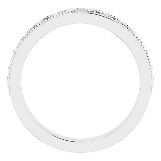 14K White 7/8 CTW Diamond Anniversary Band-